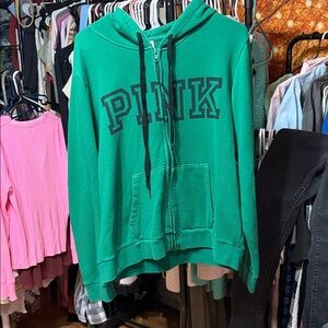 PINK Victoria's Secret Green Hoodie